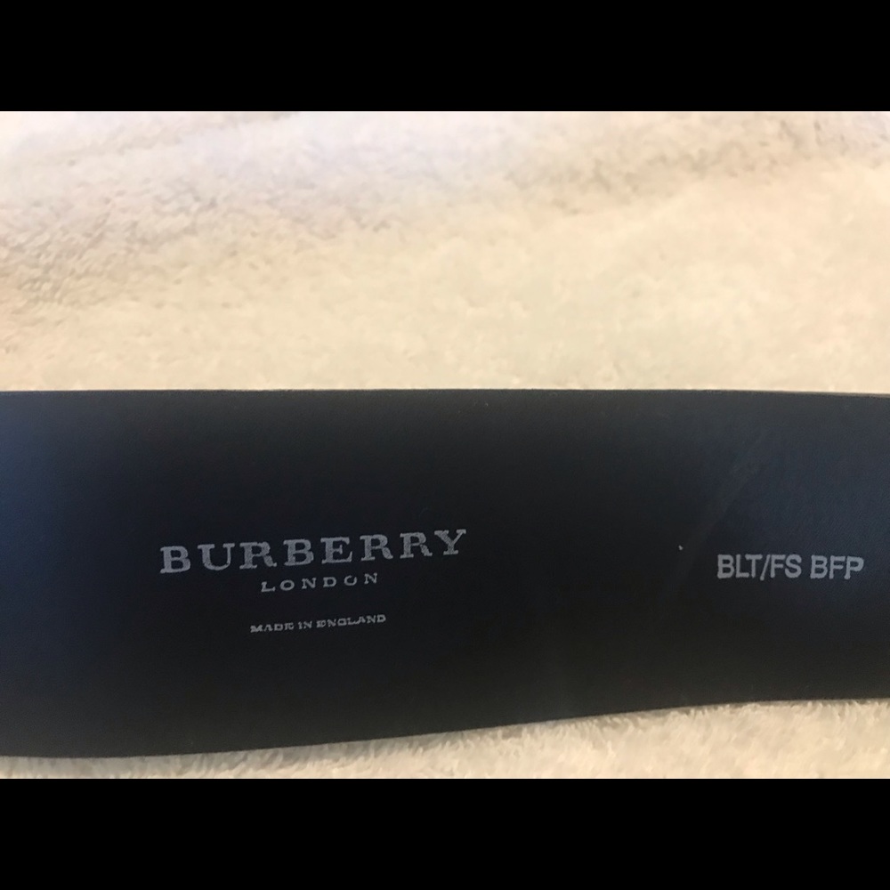 Burberry Burgundy Belt - Picture 2 of 3
